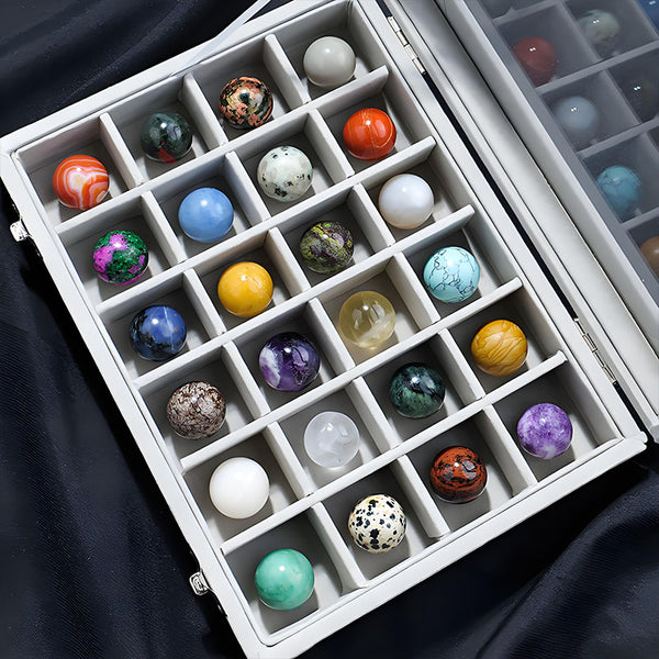 Natural crystal ball gift box